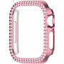 xDfind metalické púzdro posiate kamienkami pre Apple Watch 41mm - ružové