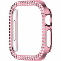 xDfind metalické púzdro posiate kamienkami pre Apple Watch 41mm - ružové