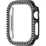 xDfind metalické púzdro posiate kamienkami pre Apple Watch 41mm - čierne