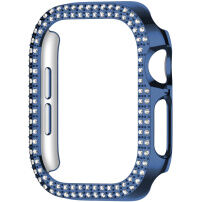 xDfind metalické púzdro posiate kamienkami pre Apple Watch 40mm - tmavomodré