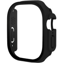 xDfind matné púzdro s tvrdeným sklom pre Apple Watch Ultra 49mm - čierne