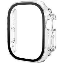 xDfind lesklé púzdro s tvrdeným sklom pre Apple Watch Ultra 49mm - číre