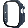 xDfind matné púzdro s tvrdeným sklom pre Apple Watch Ultra 49mm - tmavomodré