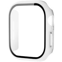 xDfind matné púzdro s tvrdeným sklom pre Apple Watch 46mm - biele