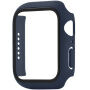 xDfind matné púzdro s tvrdeným sklom pre Apple Watch 44mm - tmavomodré