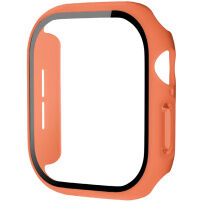 xDfind matné púzdro s tvrdeným sklom pre Apple Watch 42mm (Series 10 / 11) - oranžové