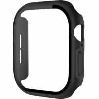 xDfind matné púzdro s tvrdeným sklom pre Apple Watch 42mm (Series 10 / 11) - čierne