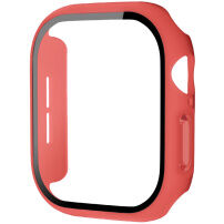 xDfind matné púzdro s tvrdeným sklom pre Apple Watch 42mm (Series 10 / 11) - červené