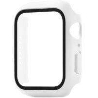 xDfind matné púzdro s tvrdeným sklom pre Apple Watch 41mm - biele