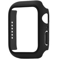 xDfind matné púzdro s tvrdeným sklom pre Apple Watch 40mm - čierne
