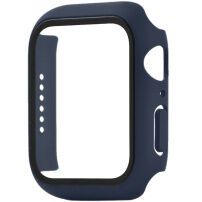 xDfind matné púzdro s tvrdeným sklom pre Apple Watch 40mm - tmavomodré