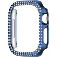 xDfind metalické púzdro posiate kamienkami pre Apple Watch 41mm - tmavomodré