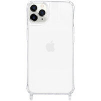 Transparentný kryt s úchytmi na šnúrku pre iPhone 11 Pro Max - číry