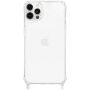 Transparentný kryt s úchytmi na šnúrku pre iPhone 12 / 12 Pro - číry
