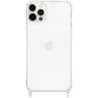 Transparentný kryt s úchytmi na šnúrku pre iPhone 12 Pro Max - číry