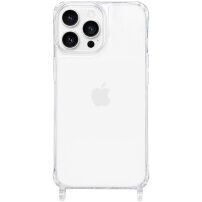 Transparentný kryt s úchytmi na šnúrku pre iPhone 14 Pro - číry