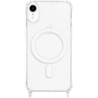 Transparentný kryt s úchytmi pre šnúrku a MagSafe pre iPhone XR - číry