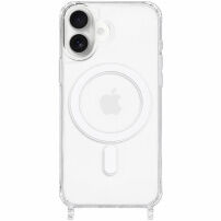 Transparentný kryt s úchytmi na šnúrku a MagSafe pre iPhone 16 - číry
