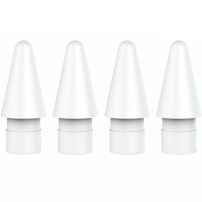 AhaStyle náhradné hroty pre Apple Pencil 1 / 2 / USB-C / Pro - 4 ks - biele