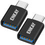 ENKAY ENK-AT134 nabíjacia a dátová redukcia - USB-A na USB-C - 2 ks - čierna