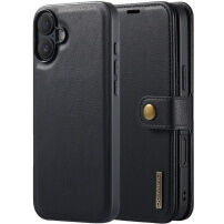 DG.Ming 2v1 odnímateľné flipové púzdro pre iPhone 16 - čierne