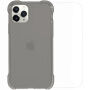 Divi transparentný kryt so zosilnenými rohmi + tvrdené sklo na displej pre iPhone 11 Pro - čierny