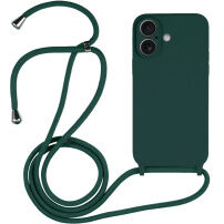 Silikónový kryt so šnúrkou pre iPhone 17 - petrolejový