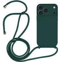 Silikónový kryt so šnúrkou pre iPhone 17 Pro – petrolejový