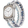 xDfind korálikový remienok pre Apple Watch Ultra 49mm / 46mm / 45mm / 44mm / 42mm - modrostrieborný