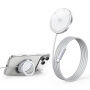 HYD-002 bezdrôtová MagSafe nabíjačka s výklopným stojanom pre iPhone - 25W - biela