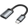 ESSAGER audio a nabíjacia redukcia - Lightning na USB-C - sivá