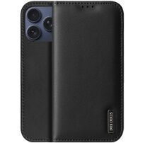 DUX DUCIS Hivo kožené flipové púzdro pre iPhone 17 Pro / 18 Pro - čierne