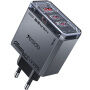 Yesido YC101 GaN rýchlonabíjací adaptér s portmi 2x USB-C / USB-A - 65W - tmavo sivý