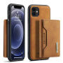 DG.Ming 2v1 kryt s odnímateľnou magnetickou peňaženkou pre iPhone 11 - hnedý