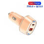 P78 sada autonabíjačky s portmi USB-C / USB-A a kábla USB-C na USB-C / Lightning - 55W - 1 m - ružová
