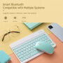 Bezdrôtová Bluetooth klávesnica - žltá