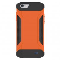Odolný ochranný kryt s externou batériou 4000 mAh pre iPhone 6/6S/7/8 – oranžový