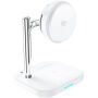 C69 Qi2 2v1 magnetický bezdrôtový stojan pre iPhone / AirPods - 25W - biely
