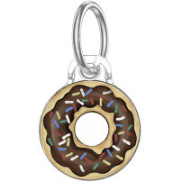 Transparentný obal so vzorom a karabínou pre AirTag 1 / 2 - donut