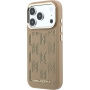 Karl Lagerfeld Perforated Monogram kryt s MagSafe pre iPhone 17 Pro - béžový