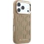 Karl Lagerfeld Perforated Monogram kryt s MagSafe pre iPhone 17 Pro Max - béžový