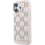 Karl Lagerfeld Perforated Monogram kryt s MagSafe pre iPhone 17 - ružový