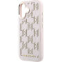 Karl Lagerfeld Perforated Monogram kryt s MagSafe pre iPhone 17 - ružový