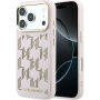 Karl Lagerfeld Perforated Monogram kryt s MagSafe pre iPhone 17 Pro Max - ružový