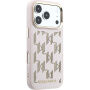 Karl Lagerfeld Perforated Monogram kryt s MagSafe pre iPhone 17 Pro Max - ružový