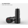 FIXED autonabíjačka s portmi USB-C / USB-A - 63W - čierna