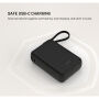 FIXED Zen 20 Loop powerbanka s integrovaným káblom USB-C a portmi USB-C / USB-A - 20 000 mAh - čierna