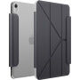 UNIQ Camden Lite púzdro s origami stojanom a priestorom na Apple Pencil pre iPad 10,9" (2022) / 11" (2025) - tmavosivé