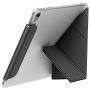 UNIQ Camden Lite púzdro s origami stojanom a priestorom na Apple Pencil pre iPad Air 13" (2024-2026) - tmavosivé