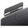 UNIQ Camden Lite púzdro s origami stojanom a priestorom na Apple Pencil pre iPad Air 13" (2024-2026) - tmavosivé